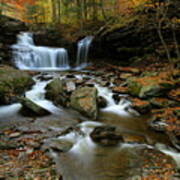 R.b. Ricketts Falls In Autumn Poster