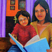 Reading With Mom Poster