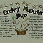Recipe Mushroom Soup Poster