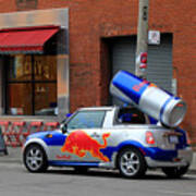 Red Bull Car Poster