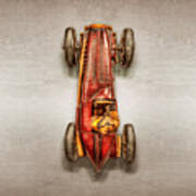 Red Racer Top Poster