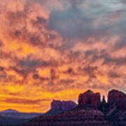 Red Rock In The Morning Poster