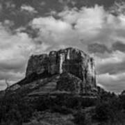 Red Rocks Sedona Bnw 1 Poster