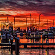 Red Sky At Night, Shrimpers Delight Poster