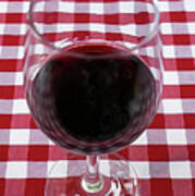 Red Wine In Glass Poster