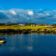 Remote Village And Harbor Near Donegal In Ireland Poster