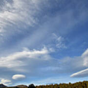 Reticular Clouds Sweep Over Denver Foothills Poster