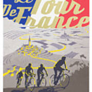 Retro Tour De France Poster