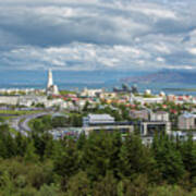 Reykjavick Cityscape, Iceland Poster