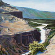 River Through The Canyon Poster