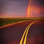 Roads And Rainbows Poster