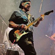 Rock Guitar Player Poster