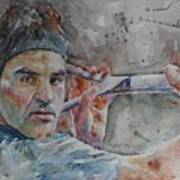 Roger Federer - Portrait 6 Poster