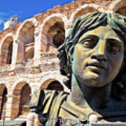 Roman Amphitheatre Arena Di Verona View Poster