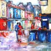 Paintings Of Galway Ireland Romance In Galway Poster