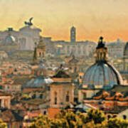 Rome Cityscape - 03 Poster