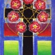 Rose Cross With 7 Pointed Star, Stephen Hawks 2015 Poster