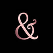 Rose Gold Ampersand Poster