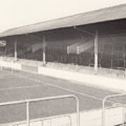 Rotherham - Millmoor - Railway End 1 - Bw - April 1970 Poster