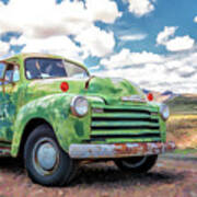Route 66 Chevy Truck Poster