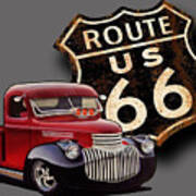 Route 66 Pickup Poster