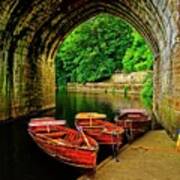 Rowing Boats In Durham City Poster