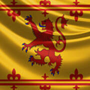 Royal Banner Of The Royal Arms Of Scotland Poster