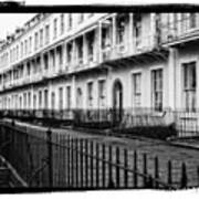 Royal Crescent In Black And White Poster