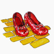 Ruby Slippers The Wizard Of Oz Poster