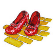 Ruby Slippers The Wonderful Wizard Of Oz Poster