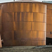 Rusted Whale Oil Tanks On Deception Island - Antarctica Photograph Poster