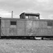 Rustic Old Caboose Poster