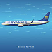 Ryan Air Boeing 737 Poster