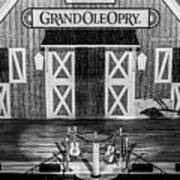 Ryman Opry Stage - Bw Poster