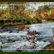 Sabattus River In Fall, Framed Poster