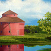 Saginaw Round Barn Poster