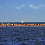 Sailboat At Sea Poster