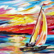 Sailing In The Indian Ocean Summer Poster