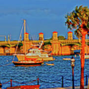 Saint Augustine Bayfront Late Afternoon Poster