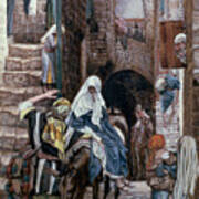 Saint Joseph Seeks Lodging In Bethlehem Poster