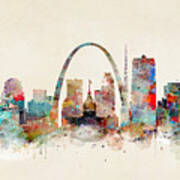 Saint Louis Skyline Poster