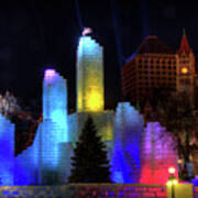 Saint Paul Winter Carnival Ice Palace 2018 Lighting Up The Town Poster