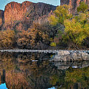 Salt River Fall Colors In Arizona Poster