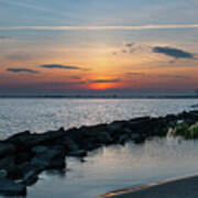 Salt Water Sunset Over Sullivan's Island Sc Poster