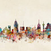 San Antonio Texas Skyline Poster