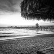 San Clemente Ca Black And White Photo Poster