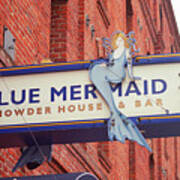 San Francisco Blue Memaid Poster