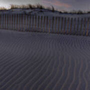 Sand Fence At Robert Moses Poster