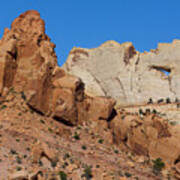 Sandstone Arch At Capitol Reef Poster