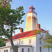 Sandy Hook Lighthouse Square Poster